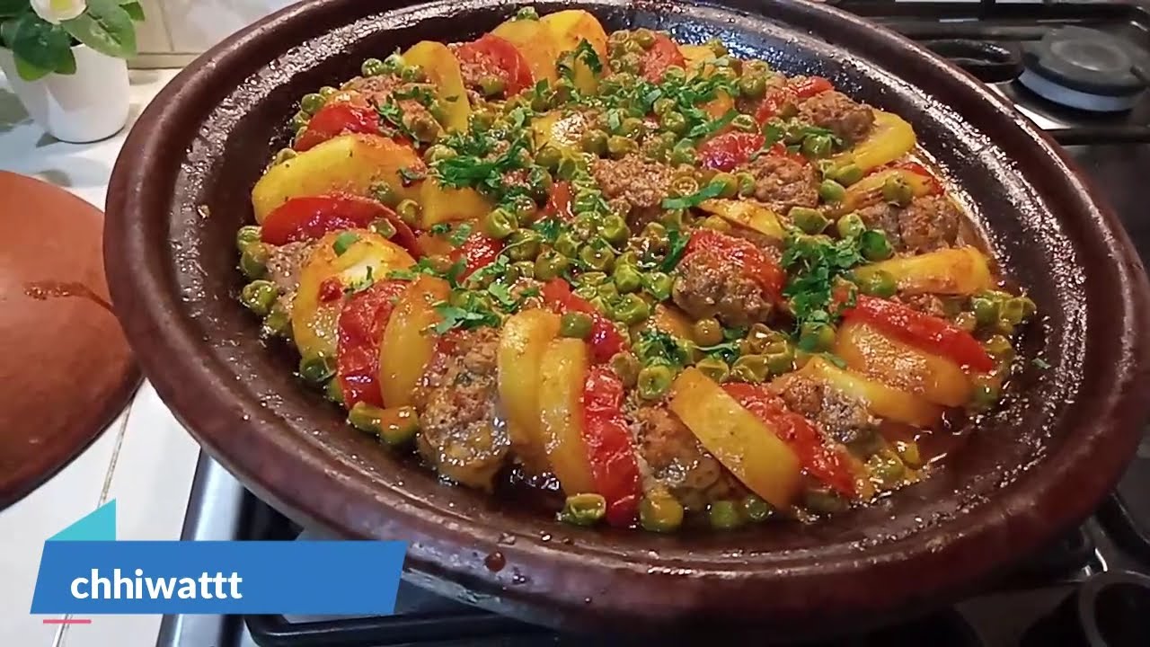 طاجين الكفتة بالبطاطس من ألذ وأسهل ما يمكن تحضيره والمذاق روووعة