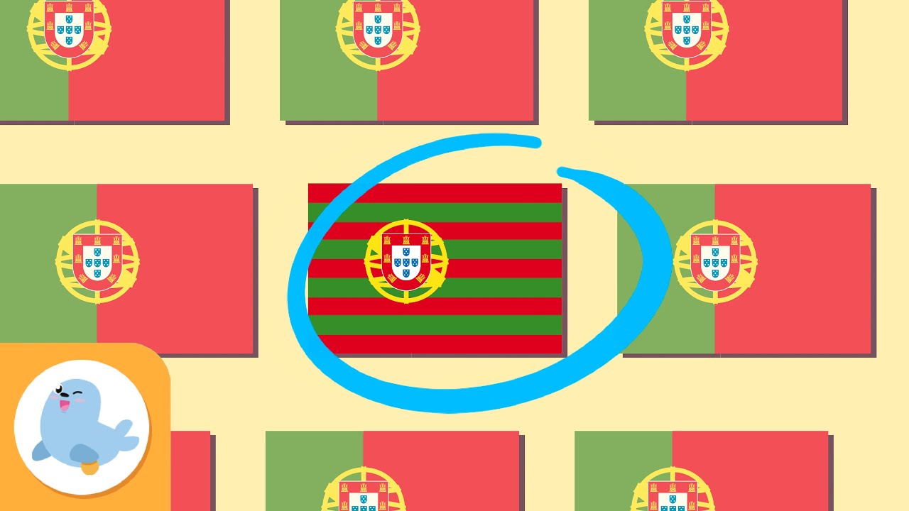 EUROPA (2ª PARTE) - Encuentra la bandera diferente de EUROPA - Atención visual para niños
