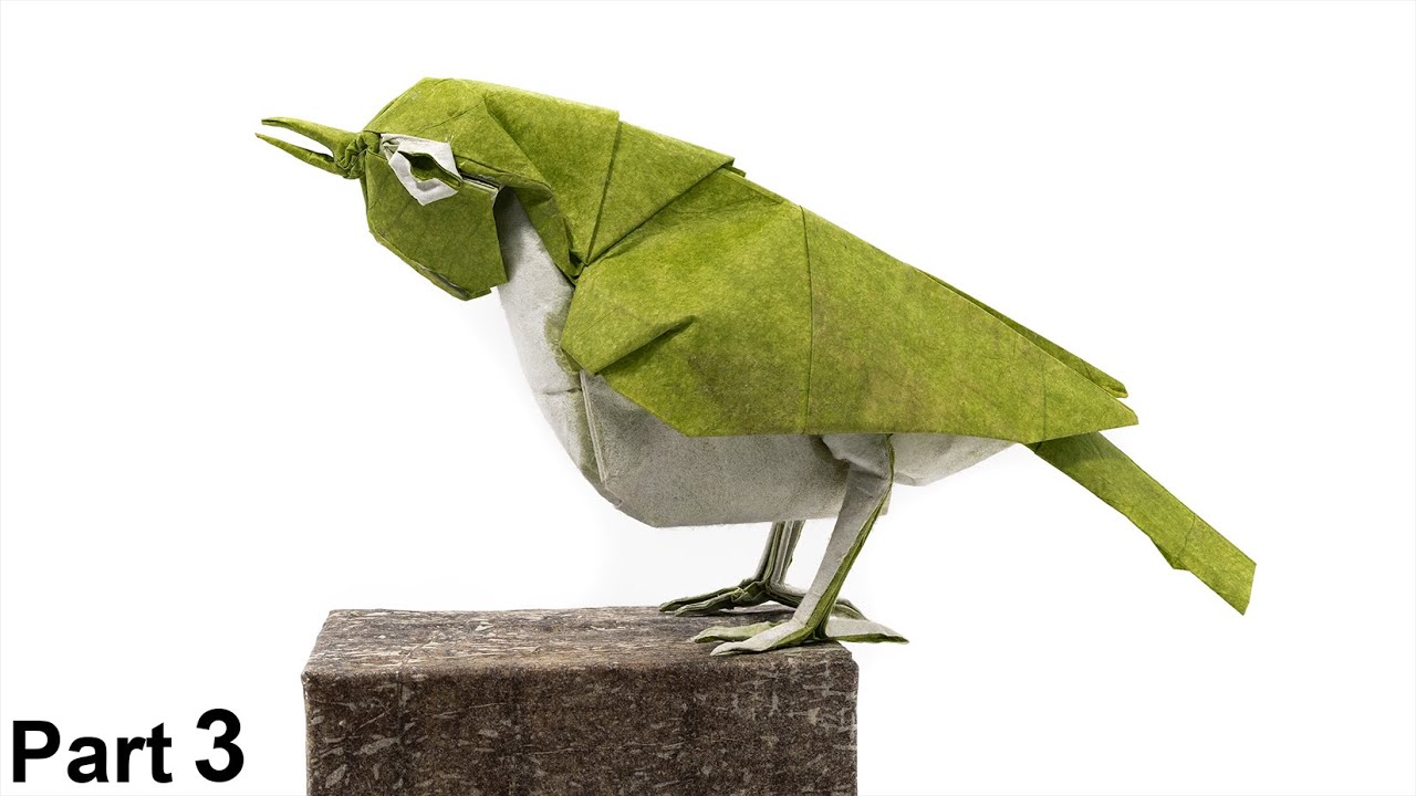 Origami Japanese White-eye (Satoshi Kamiya) part 3