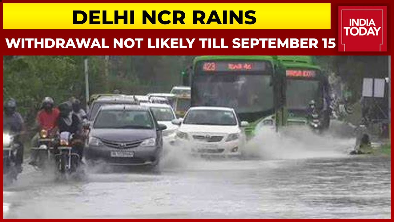 Traffic In Delhi After Heavy Rains, Withdrawal Of Rainfall Is Not Likely Till September 15