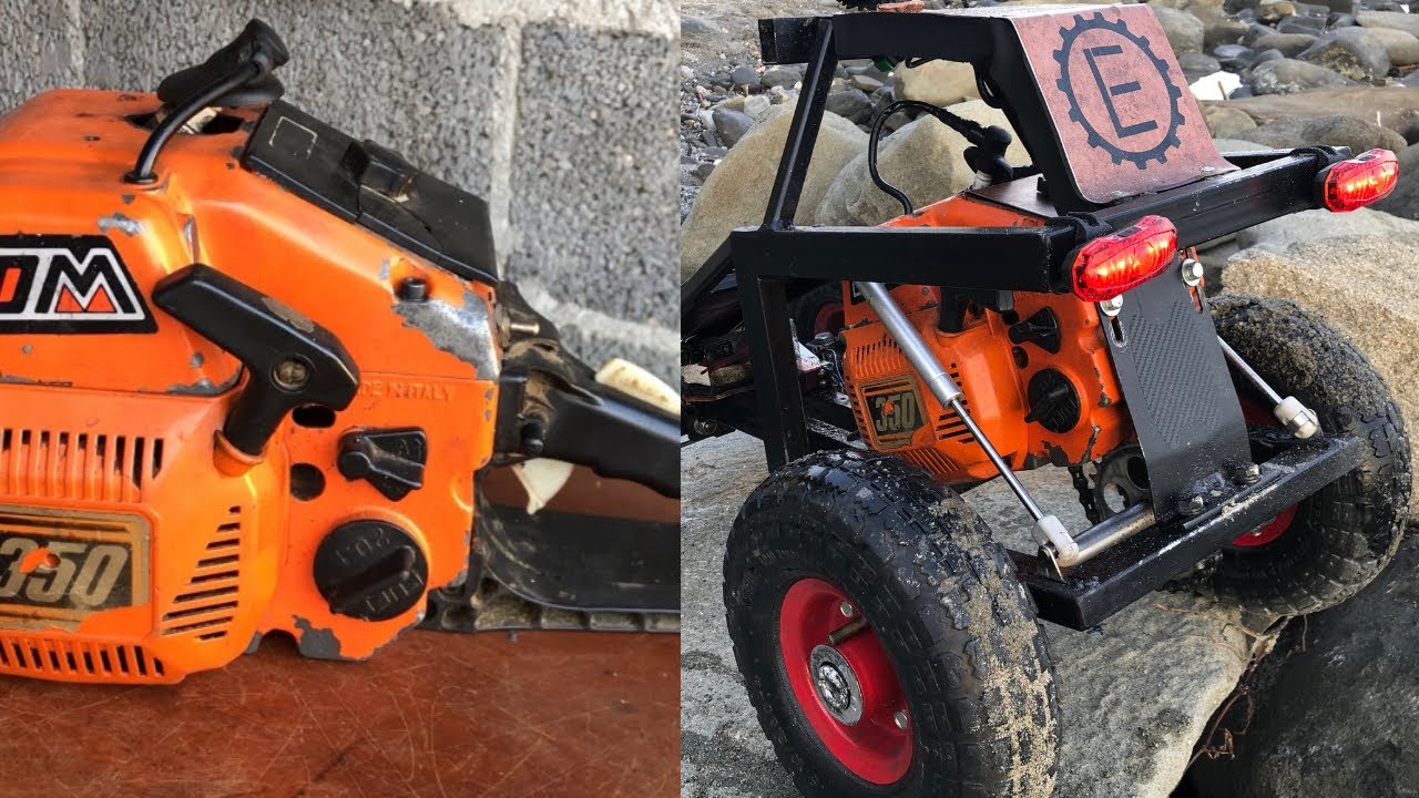 How to make a RC CAR with chainsaw engine