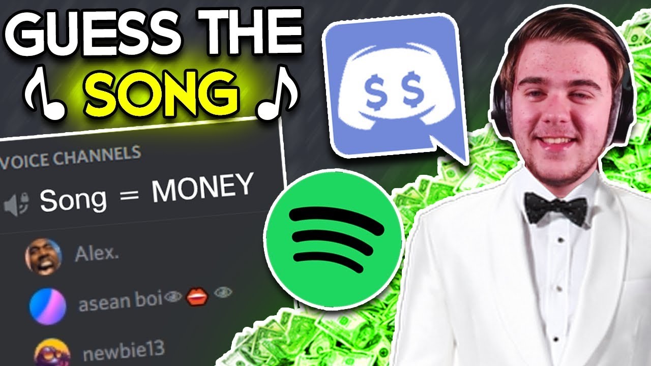 RANDOM PEOPLE On Discord GUESS SONGS For FREE MONEY