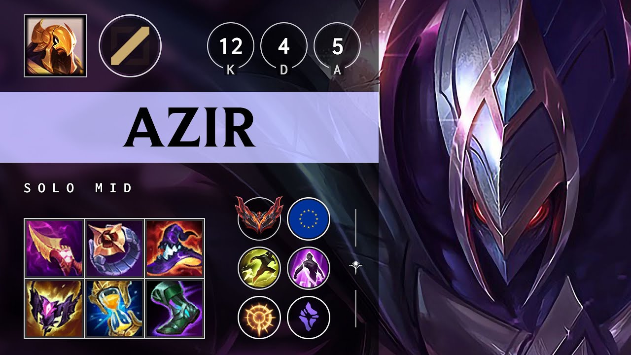 Azir Mid vs Anivia - EUW Grandmaster Patch 25.20