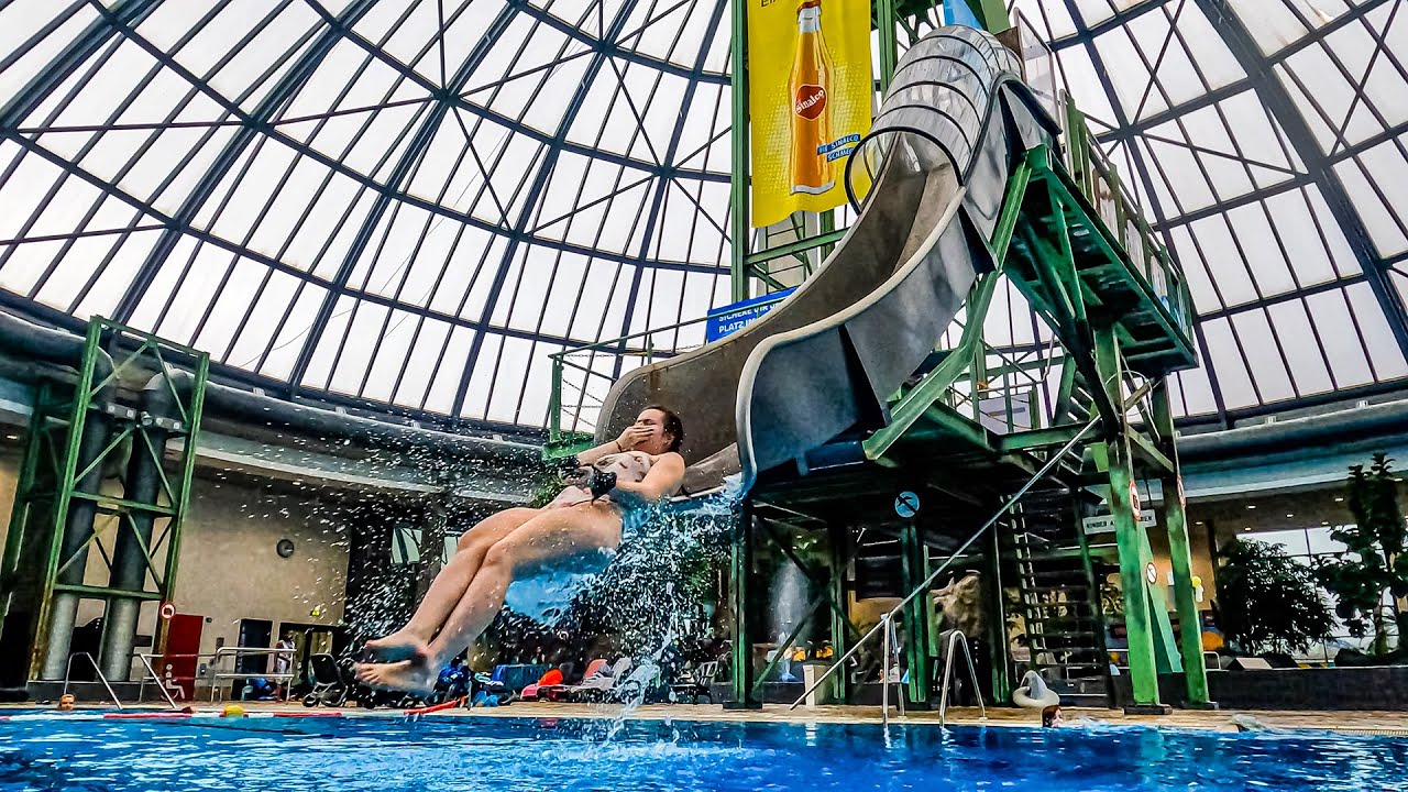 WOW 💦 DEEP DIVE Water Slide at AquaPark Oberhausen