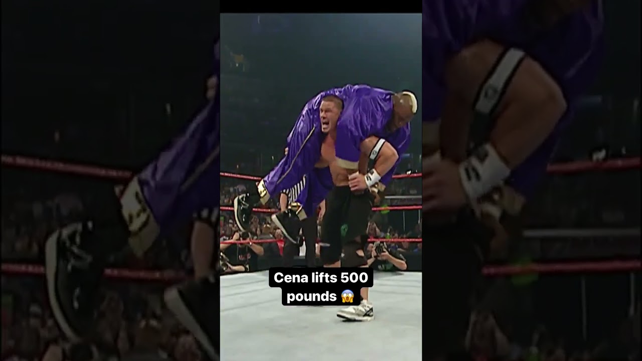 OMG 😱 John cena lifts 500 pounds 🥵😡 wwe # shorts