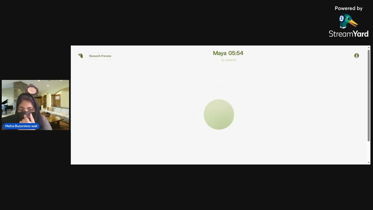 Talk with maya for 25 minutes on the topic  Food    From Basic Need to Cultural Icon and go live on