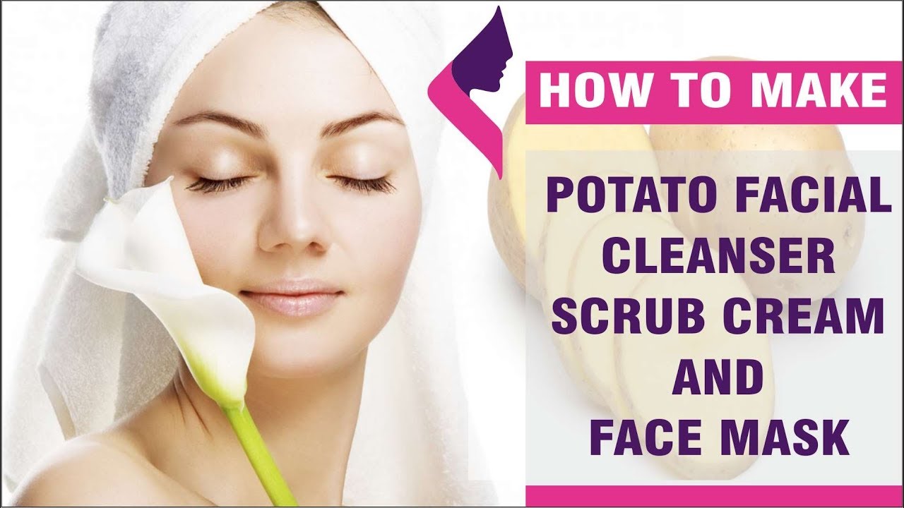 POTATO FACIAL CLEANSER SCRUB CREAM AND FACE MASK