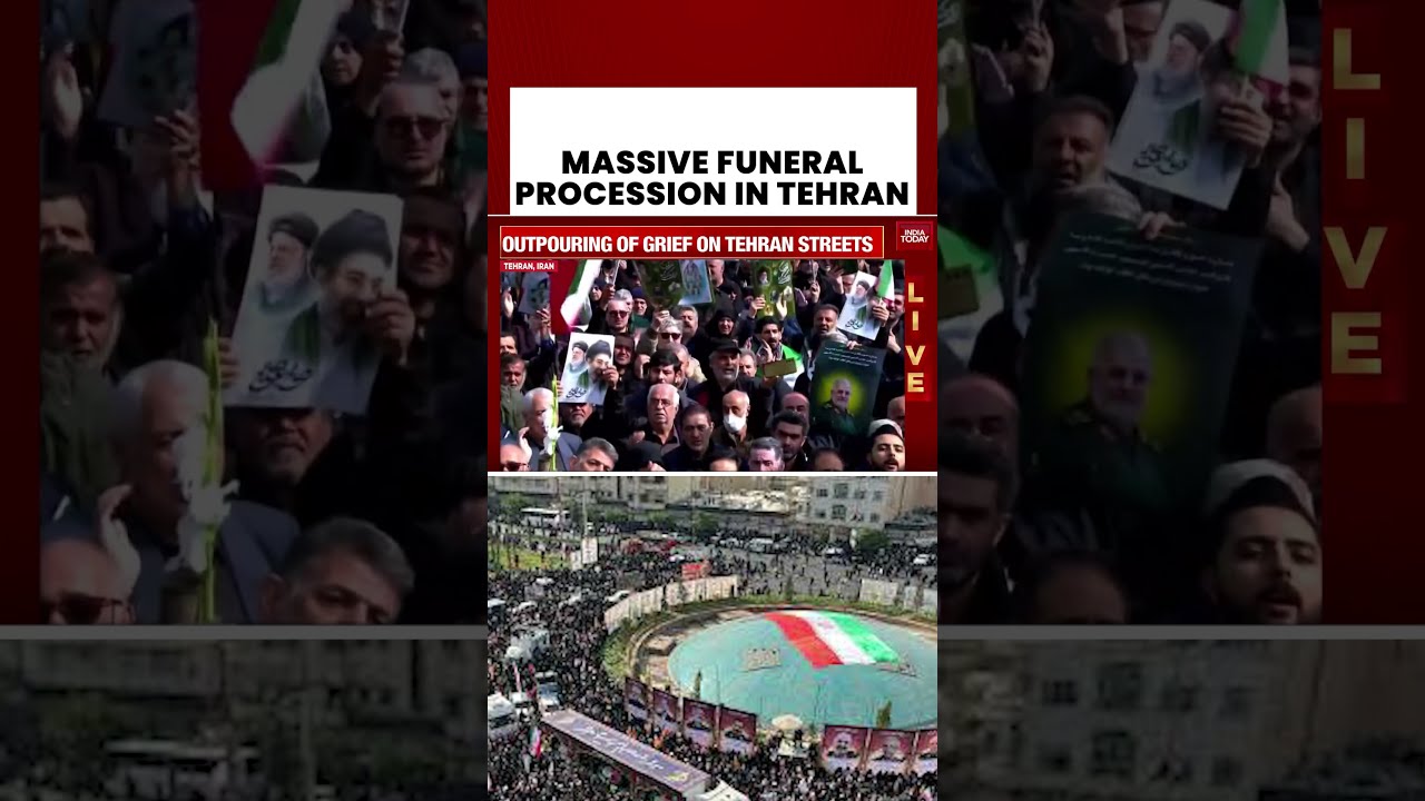 Funeral Marches Across Iran to Mourn Fallen Iranian Commander | Massive Crowds on Streets #iran #war