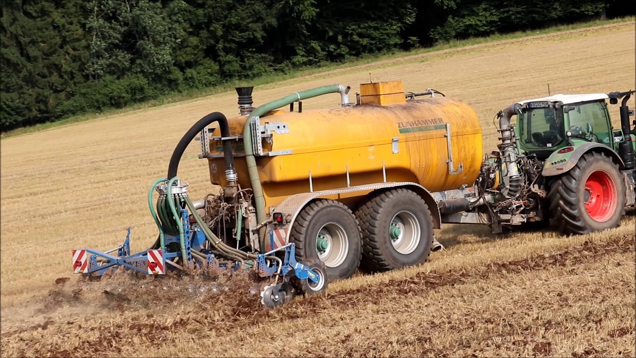 Fendt 724 mit Zunhammer 18,5m³ | Gülle einarbeiten | 6m Gülleinjektor | Fingerhut KG
