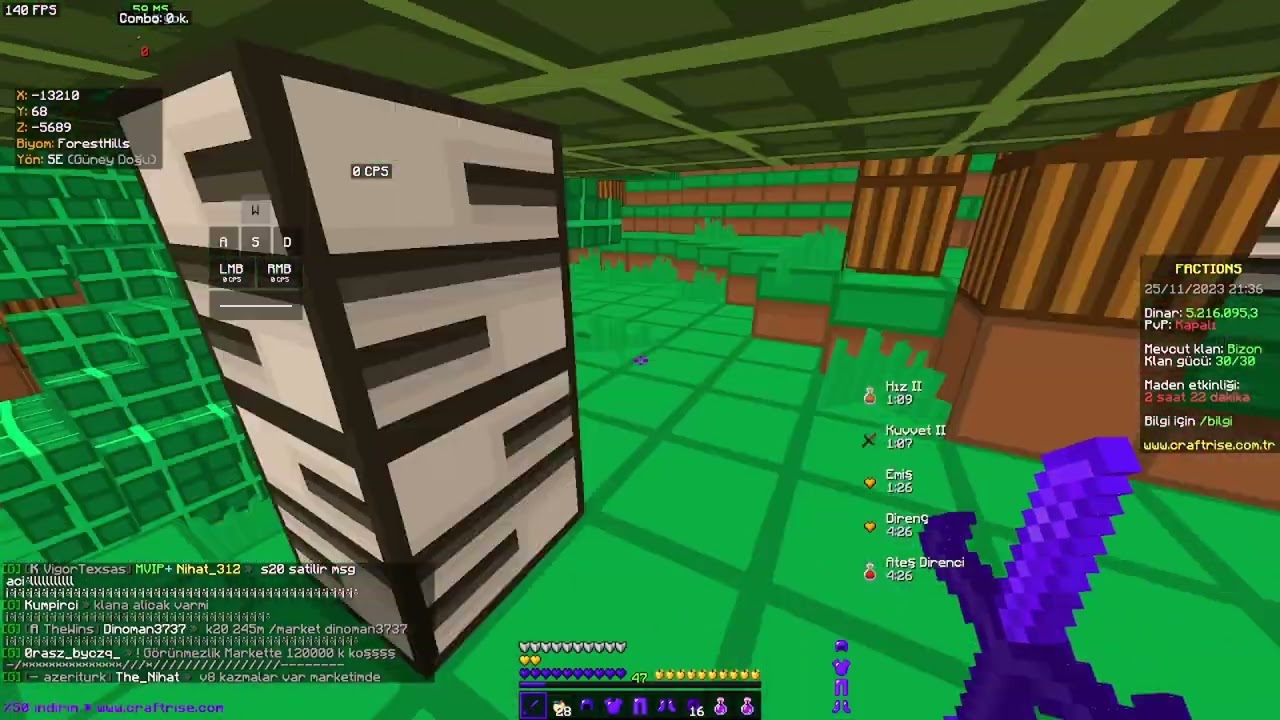 Wistt S20 Dara Alan Kaçış :D  #craftrise  #factions  #minecraft