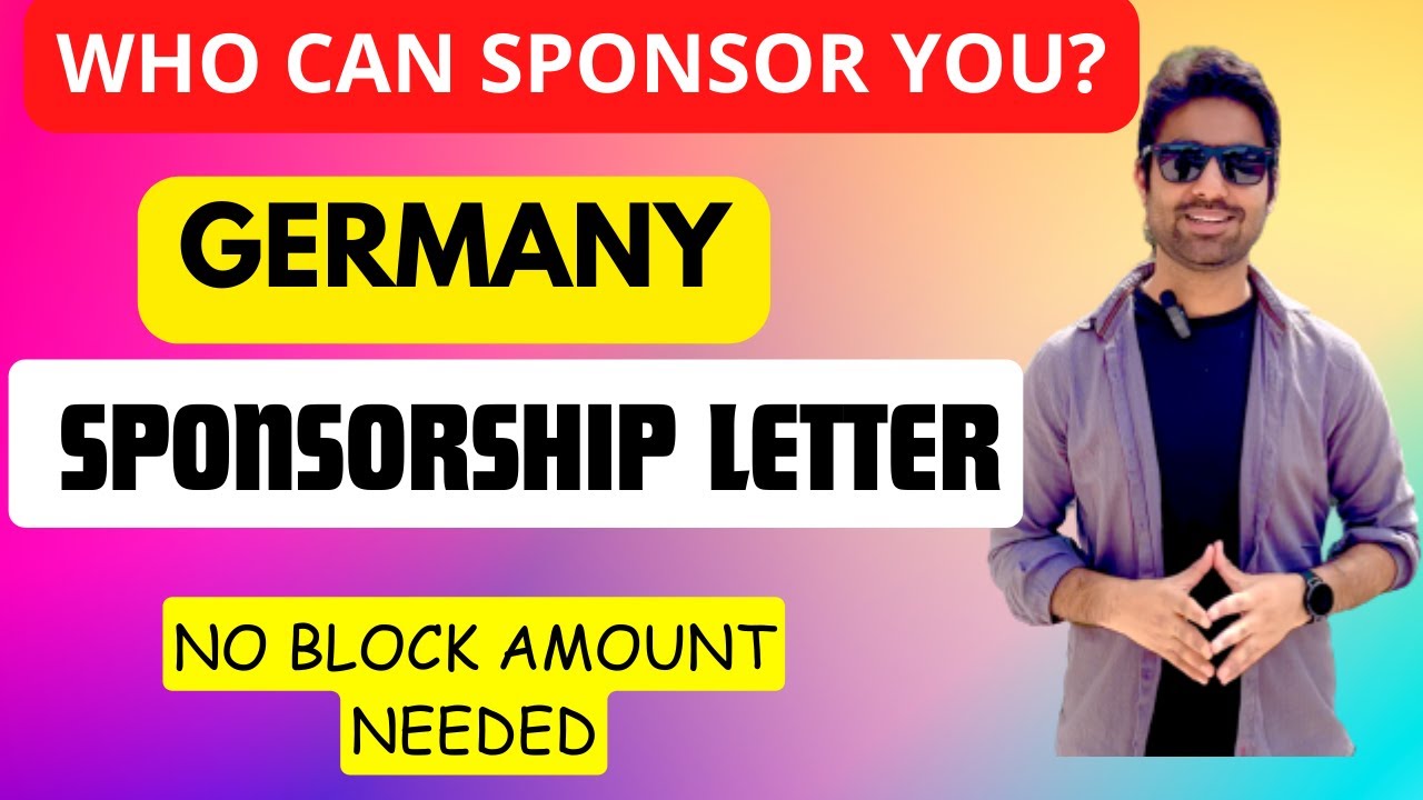 Germany Sponsorship Letter complete process | Germany sponsor Visa without block amount