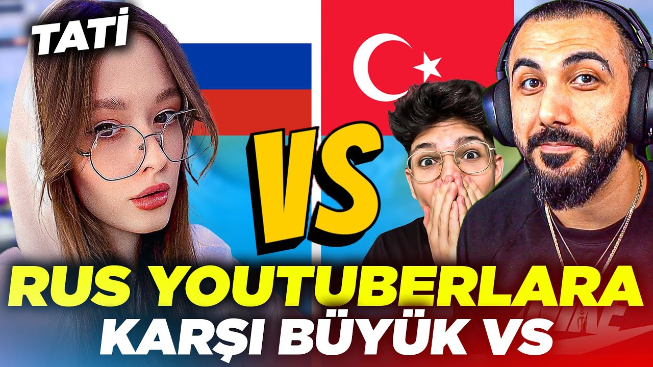 RUSYA VS TÜRKİYE!! 😱 EKİPLE EN GÜÇLÜ RUS YOUTUBERLARA KARŞI VS ATTIK!! |  PUBG MOBILE