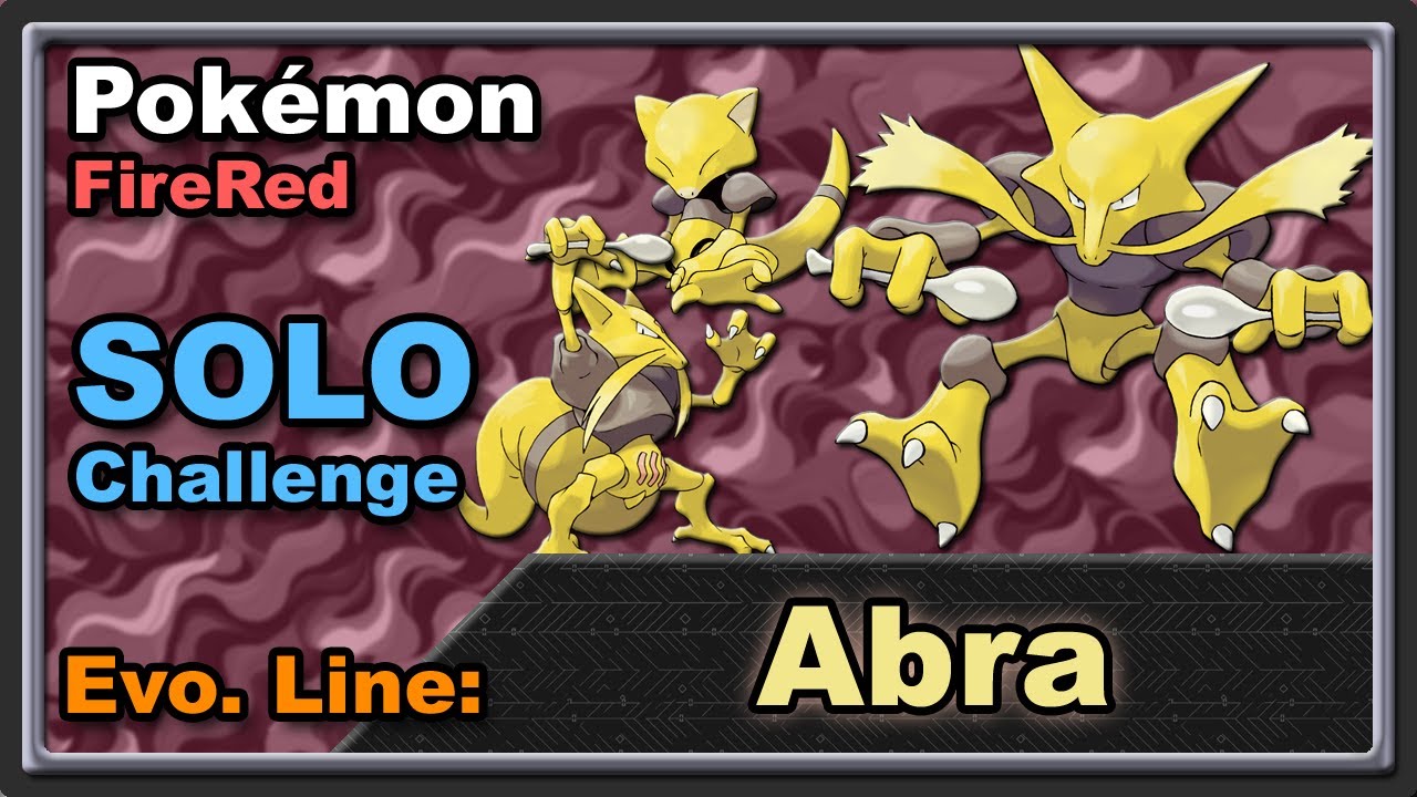 Abra Line Solo Challenge - Pokémon FireRed