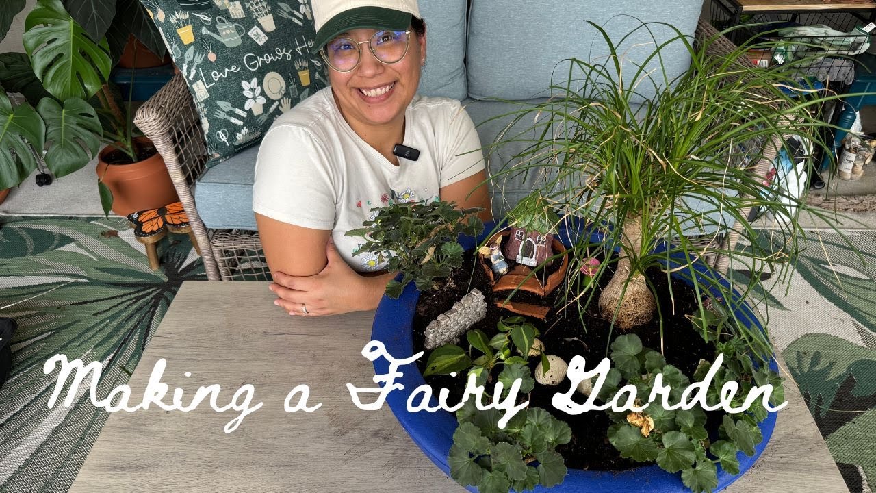 Making a Fairy Garden using only things I already own.