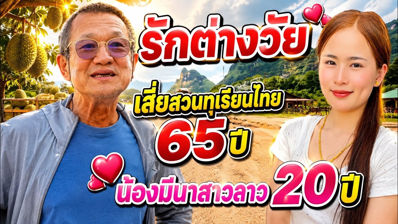 หนุ่มไทย รักต่างวัย สาวลาว เดินทางข้ามประเทศ ตามหาสาวลาว ครั้งแรก เสี่ยพิพัต รักน้องมีนา สวยที่สุด 