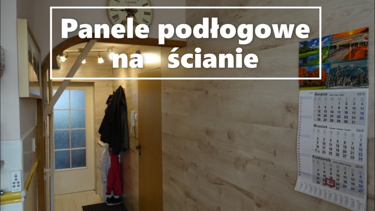 Panele podłogowe na ścianie - mój pierwszy raz👍👍👍