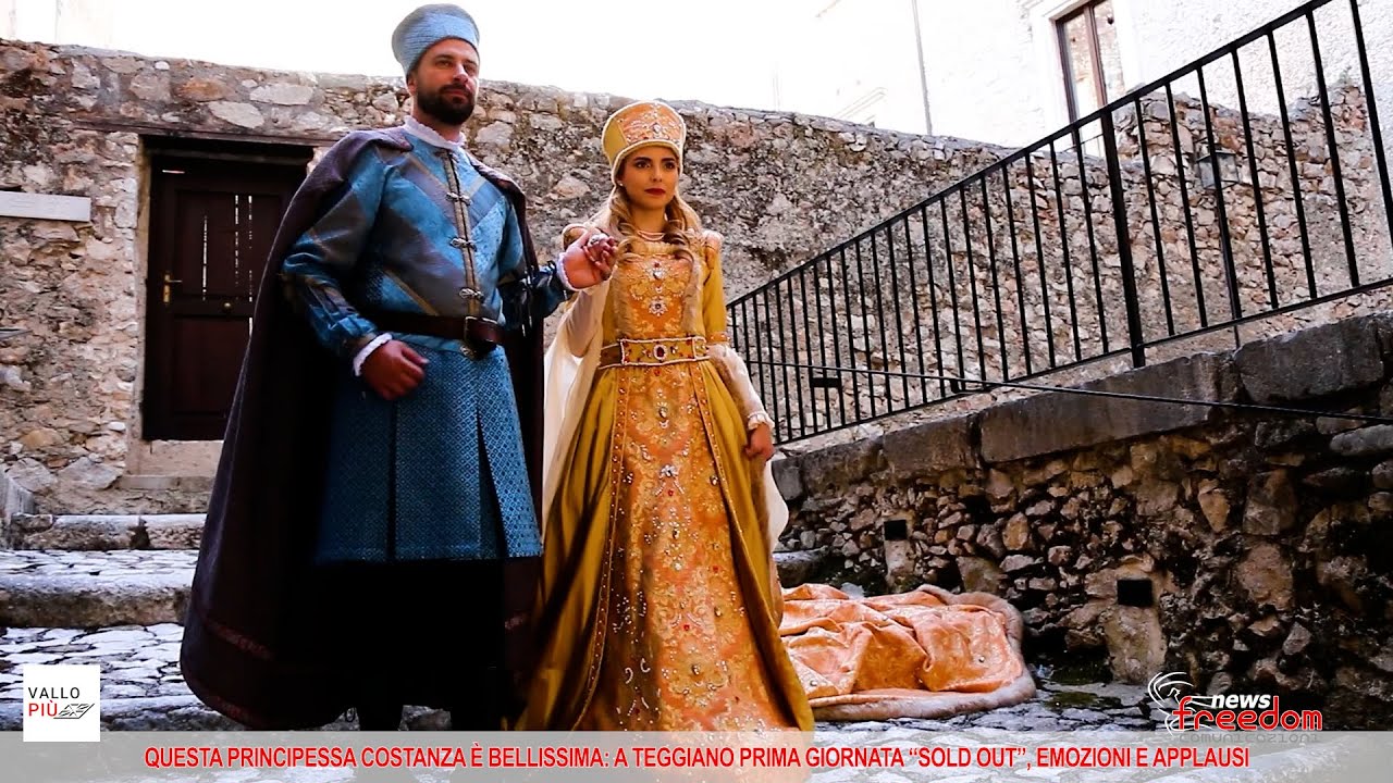 Questa Principessa Costanza è bellissima, a Teggiano prima giornata “sold out”: il video