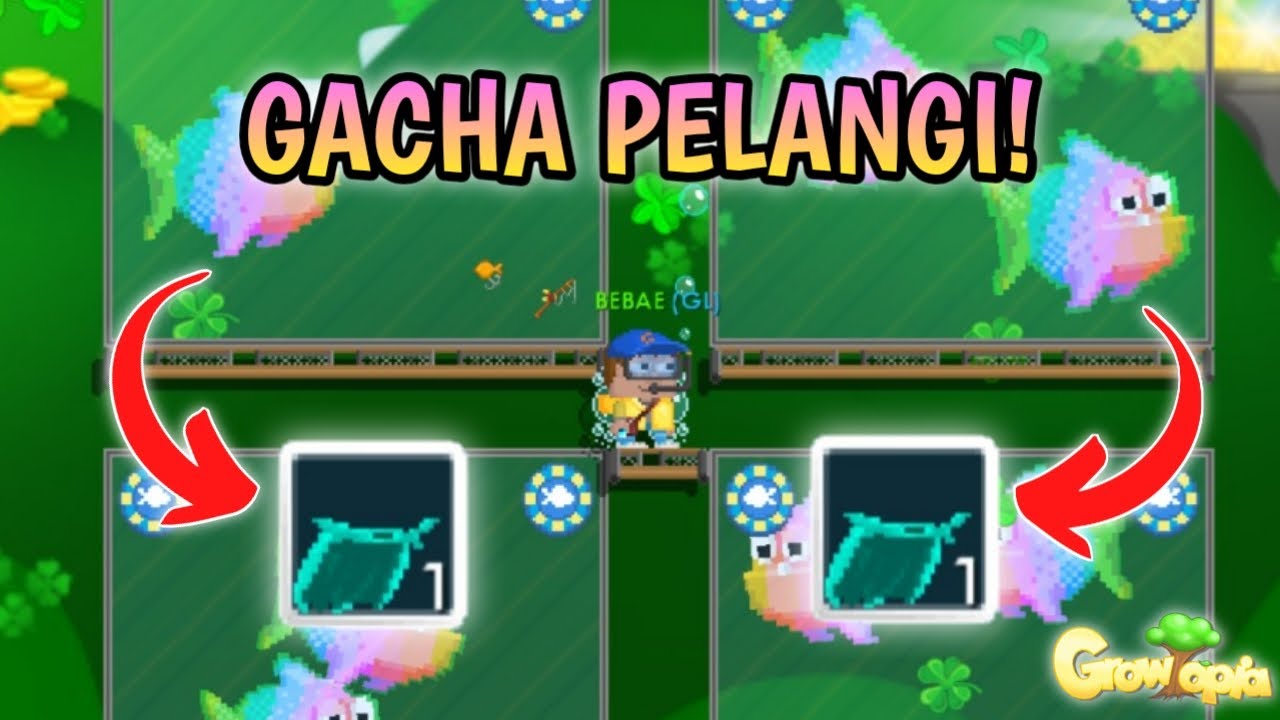 Gacha Train 7 Rainbow Fish ! (Auto Rainbow Cape) | Growtopia Indonesia
