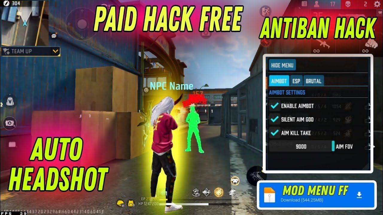 Drag Headshot + Npc Name File OB52 Update Config File Free Fire Headshot Config File OB52 Update