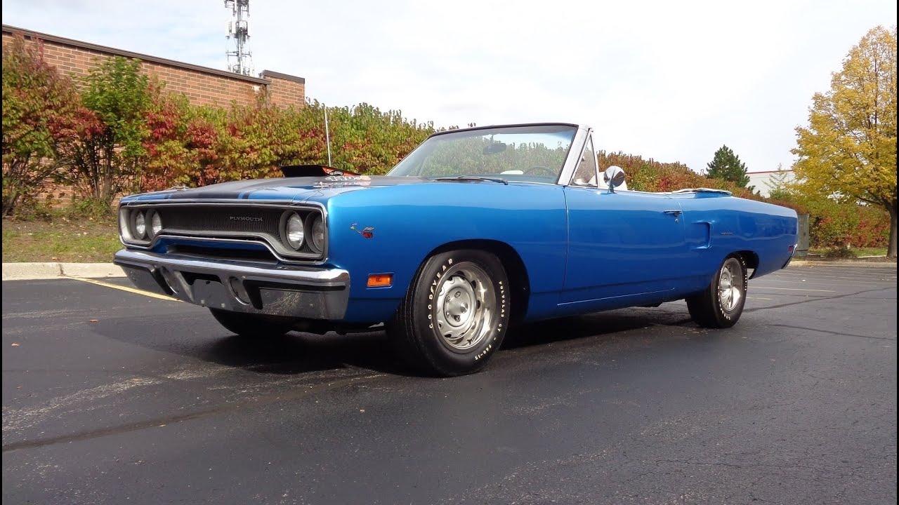 1970 Plymouth Road Runner Convertible 440 4 Speed in Blue & Ride on My Car Story with Lou Costabile