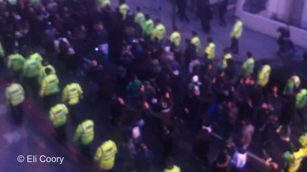 Chelsea vs Napoli 4-1 the loud fans - Ultras Napoli a Londra