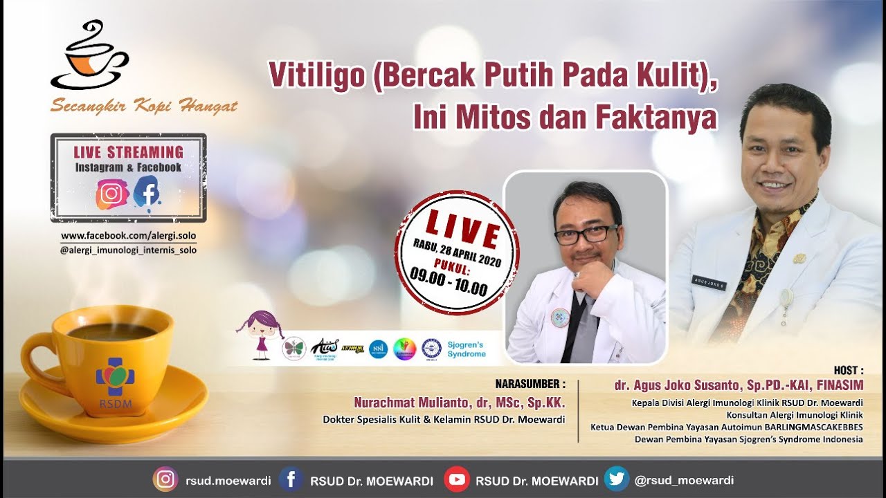VITILIGO Bercak Putih Pada Kulit  INI MITOS DAN FAKTANYA