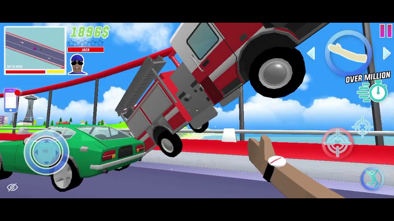 Today I will play the game Dude Thef Wars😃.