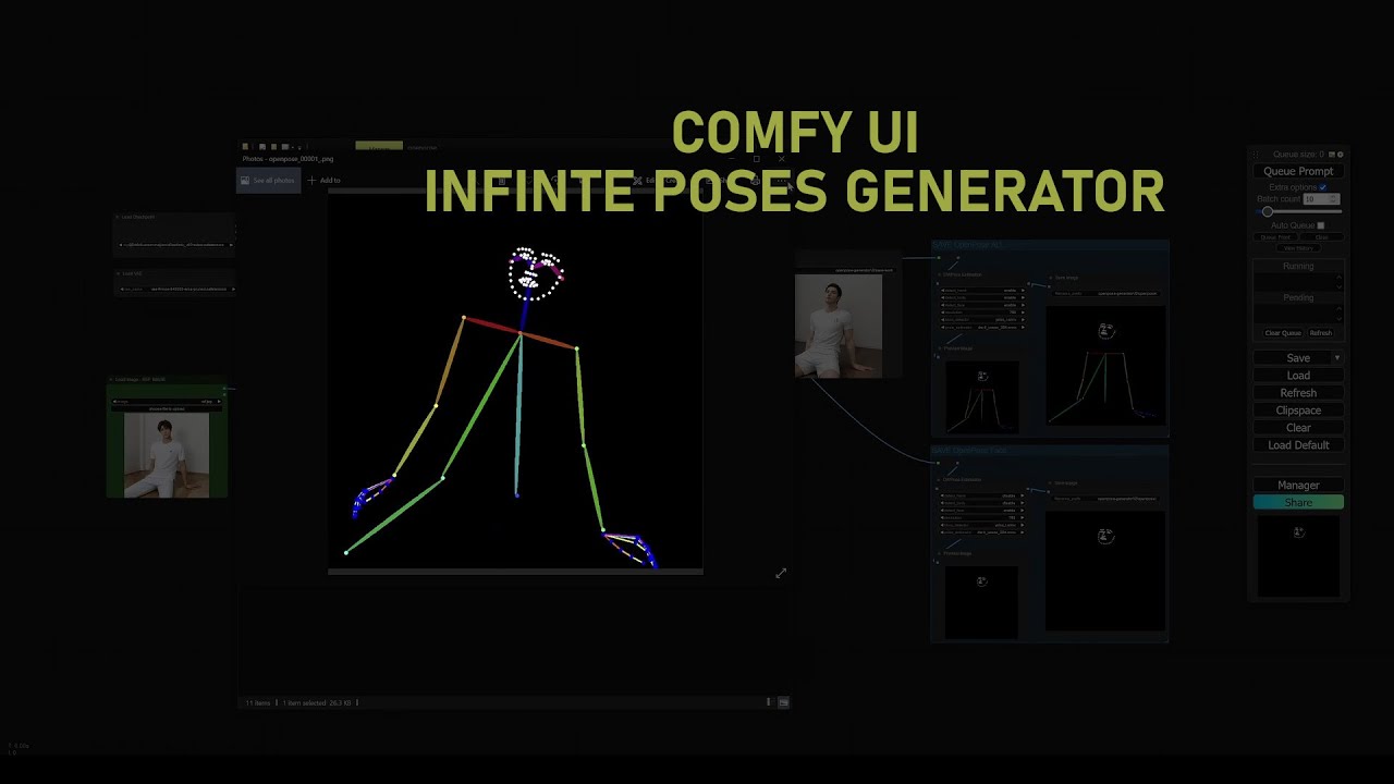 Unlock Infinite Poses with Comfy U.I: A Pose Generation Tutorial!