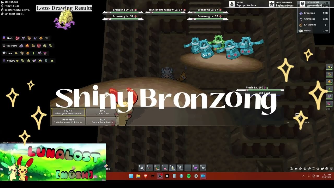 Pokemmo Shiny Reaction Luna's Bronzong! War Shiny