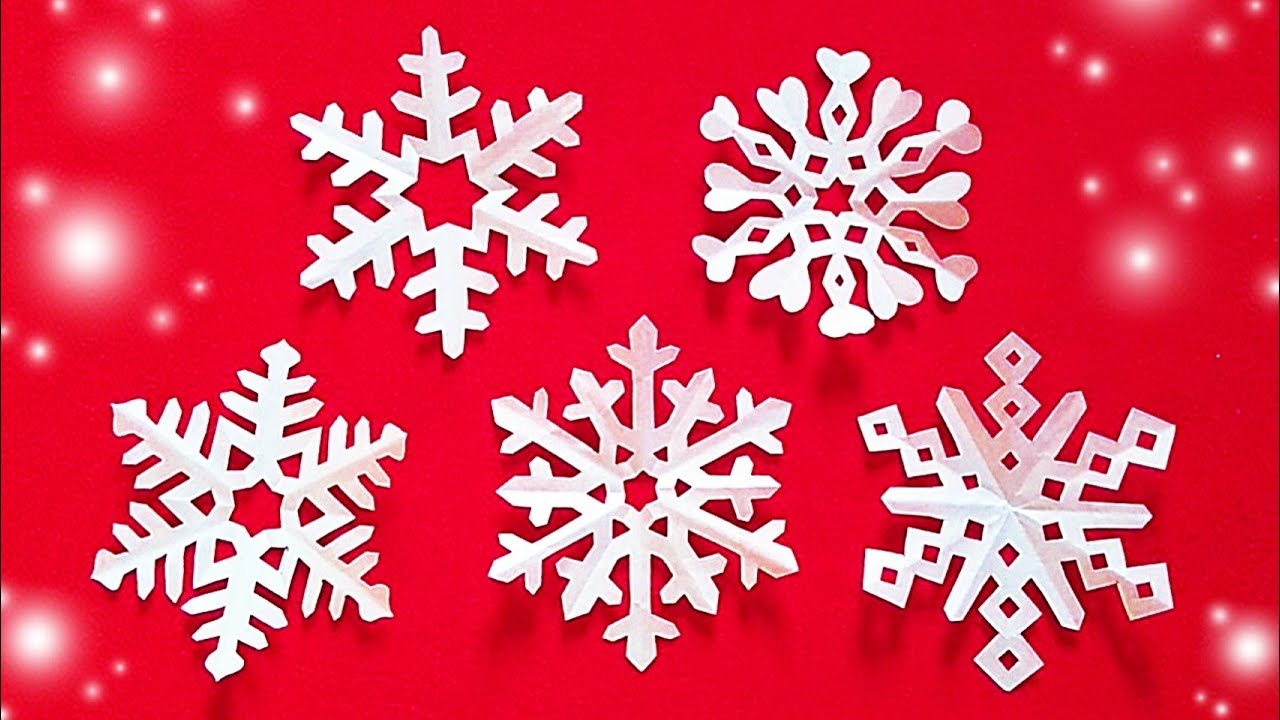【簡単✨】雪の結晶の作り方⛄️切り方【折り紙】DIY How to make a paper snowflake.Crystal of snow.papercraft