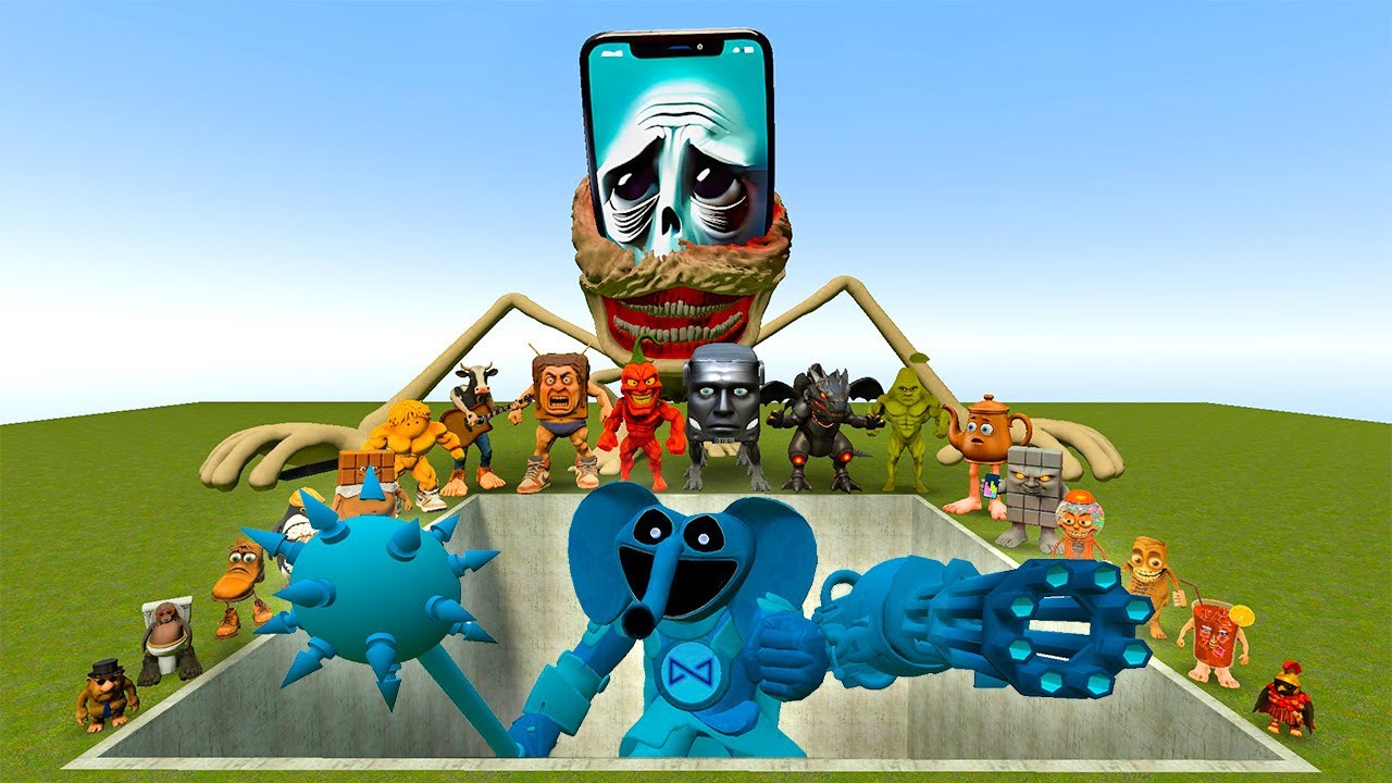 ALL NEW ITALIAN AI BRAINROT MEMES VS THE GIANT PIT WITH MECHA TITAN BUBBA! - Garry's Mod
