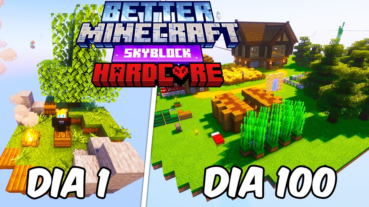 Sobreviví 100 DIAS en Better Minecraft Skyblock