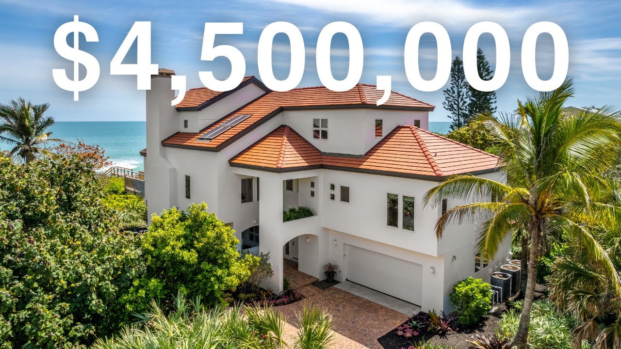Beautiful OCEAN FRONT Beach Home In Melbourne Beach Florida