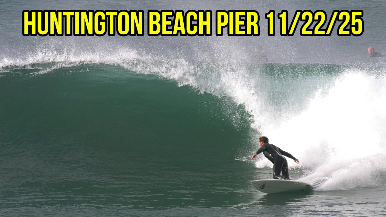 Huntington Beach Pier Going OFF This Morning!
