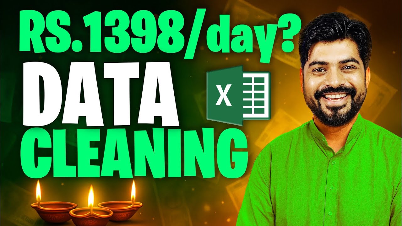 Работа по очистке данных Excel. 1398 рупий в день❓ (вторая зарплата)