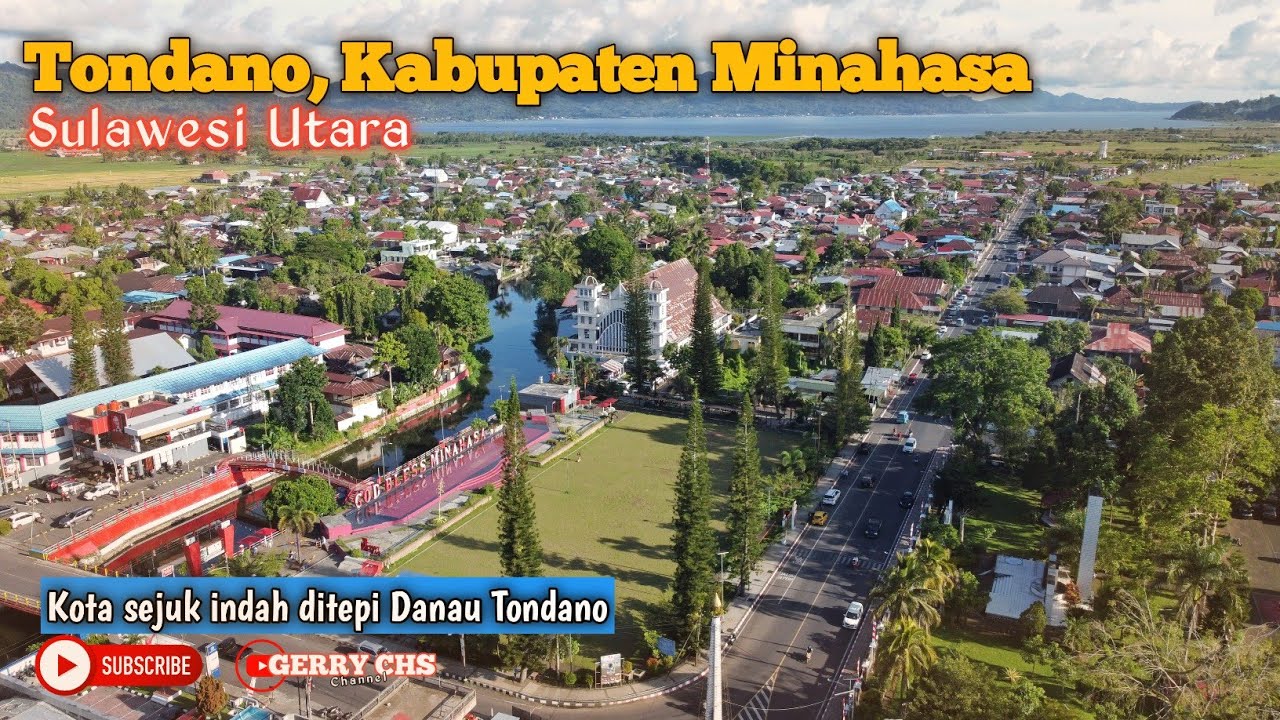 Pesona Kota Tondano, Kabupaten Minahasa Drone View 2022