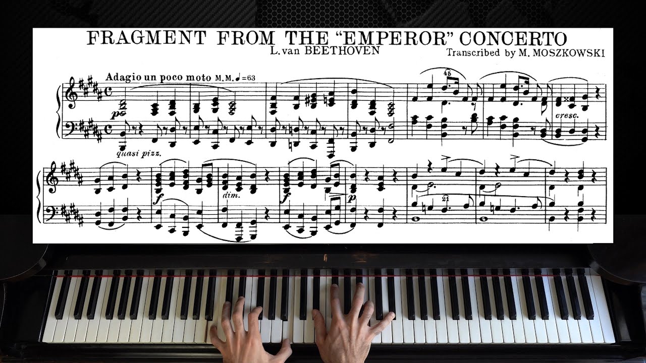 Beethoven - Piano Concerto No. 5 “Emperor” - Second Movement | arr. M. Moszkowski