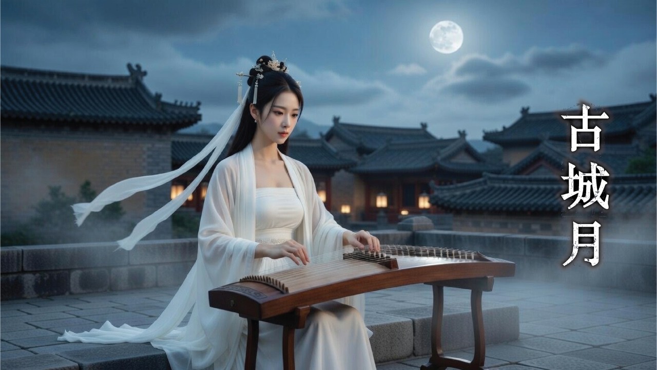 Ancient Chinese Music 🌿 Calm Guzheng & Flute 🌙 Ancient City Moon I 古城月