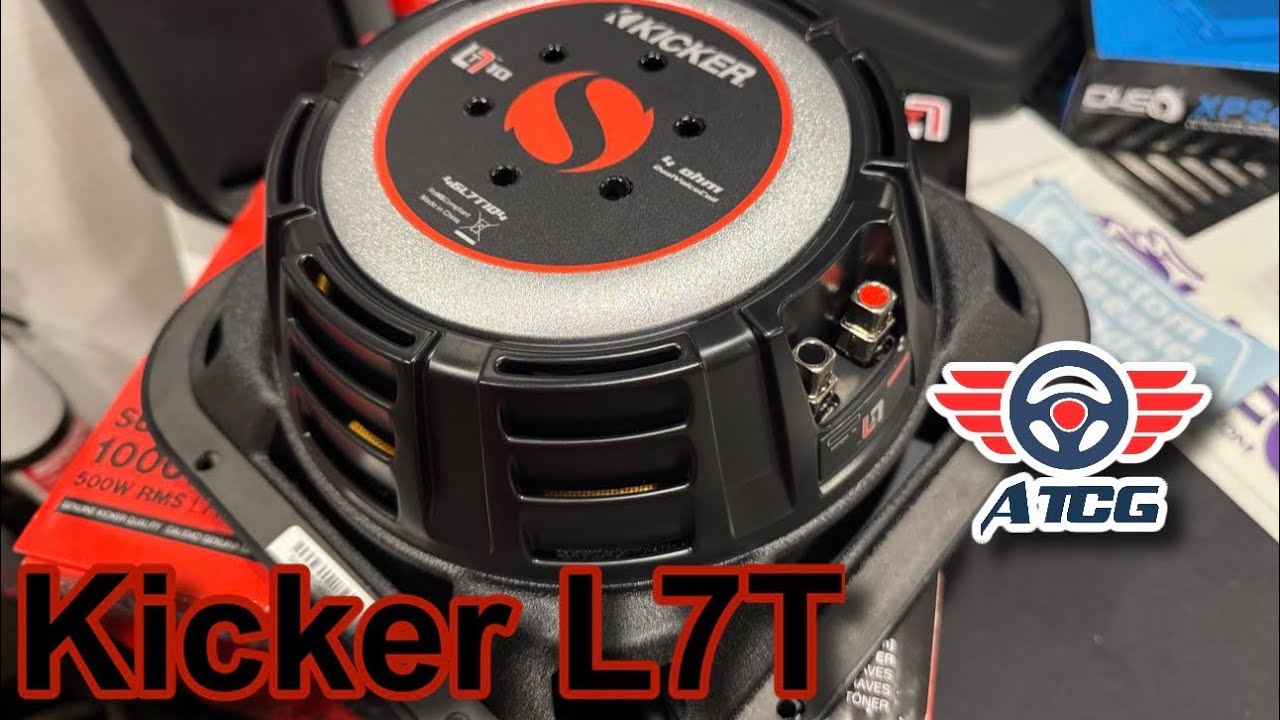 Распаковка и обзор Kicker L7T 10 (неглубокий монтаж)