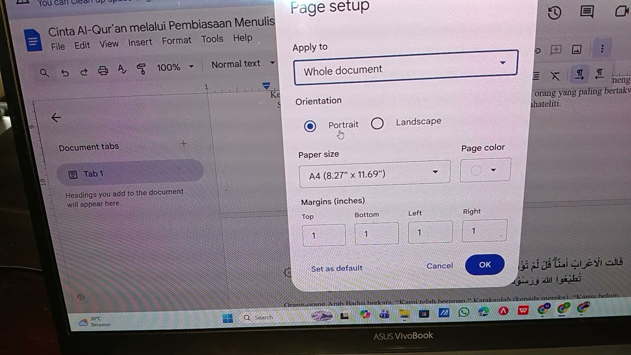 Cara Mengatur Margin atau Batas Kertas di Google Docs Online (Mudah & Cepat!)