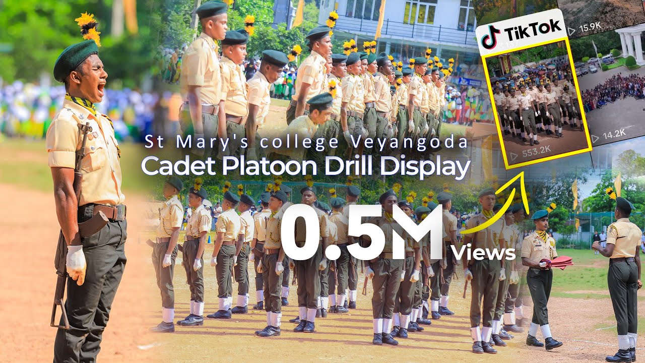 Cadet Platoon Drill Display | Interhouse Sports-meet - 2024 | St Mary's college Veyangoda