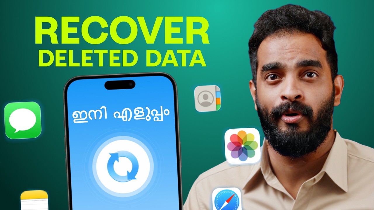 iOS 26 How to Safely Recover Deleted Photos/Videos/Messages from iPhone | Personal Use | Malayalam