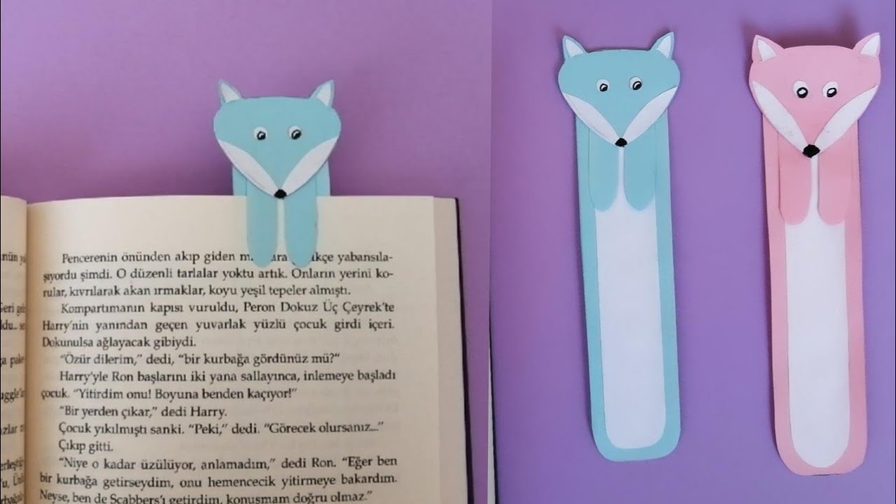 KİTAP AYRACI YAPIMI | Çok Kolay Yapımıyla Kitap Ayracı | Bookmark / Origami Yapımı