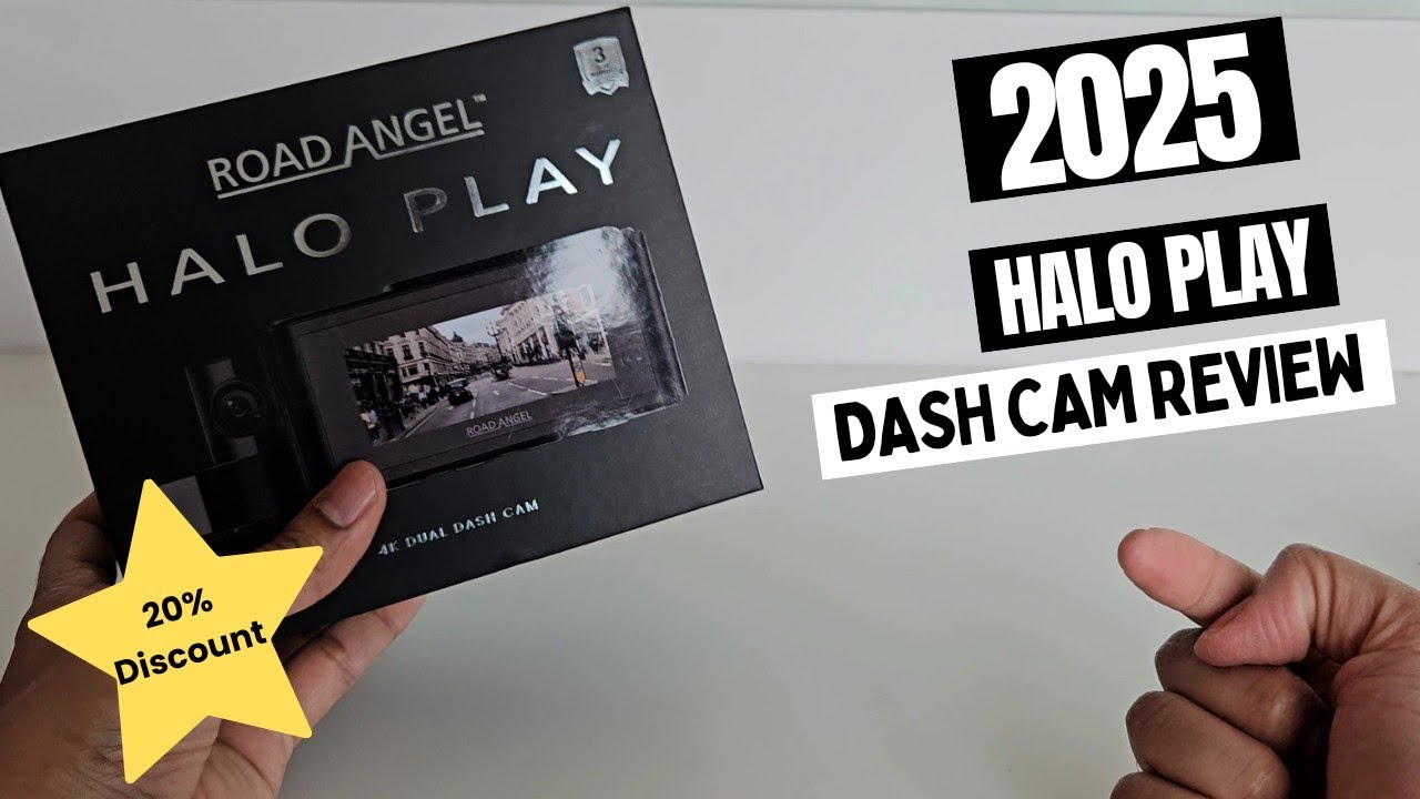 Обзор Road Angel Halo Play 2025 года — 4K Dash Cam (передняя и задняя камеры)