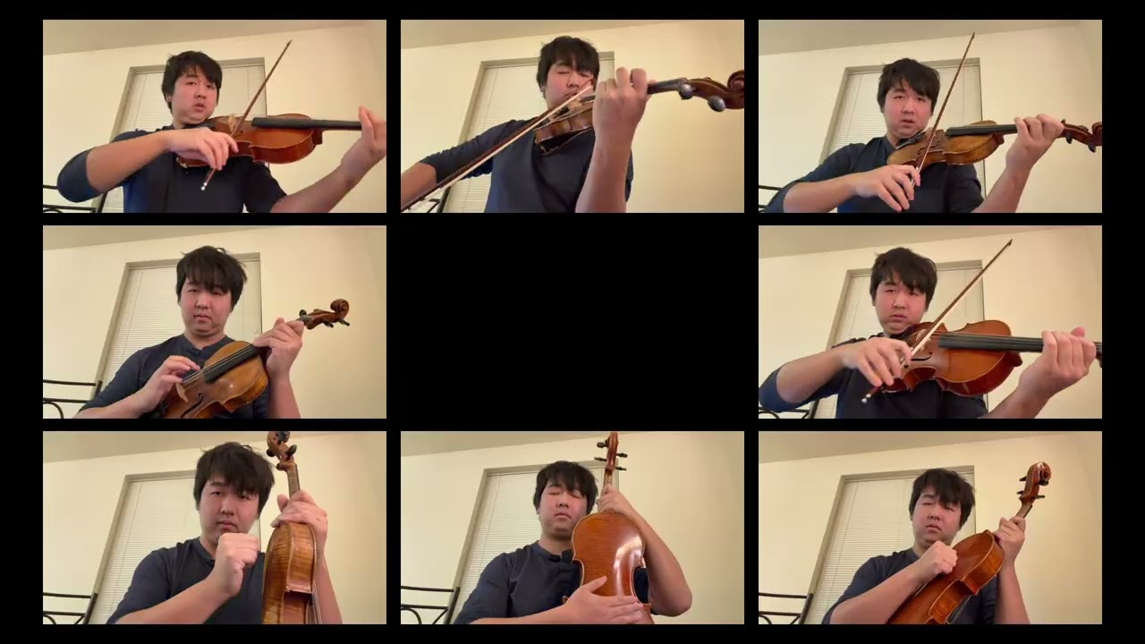 End Credits - Super Mario Bros. 3 (2 violins, 2 violas and ... percussion?)