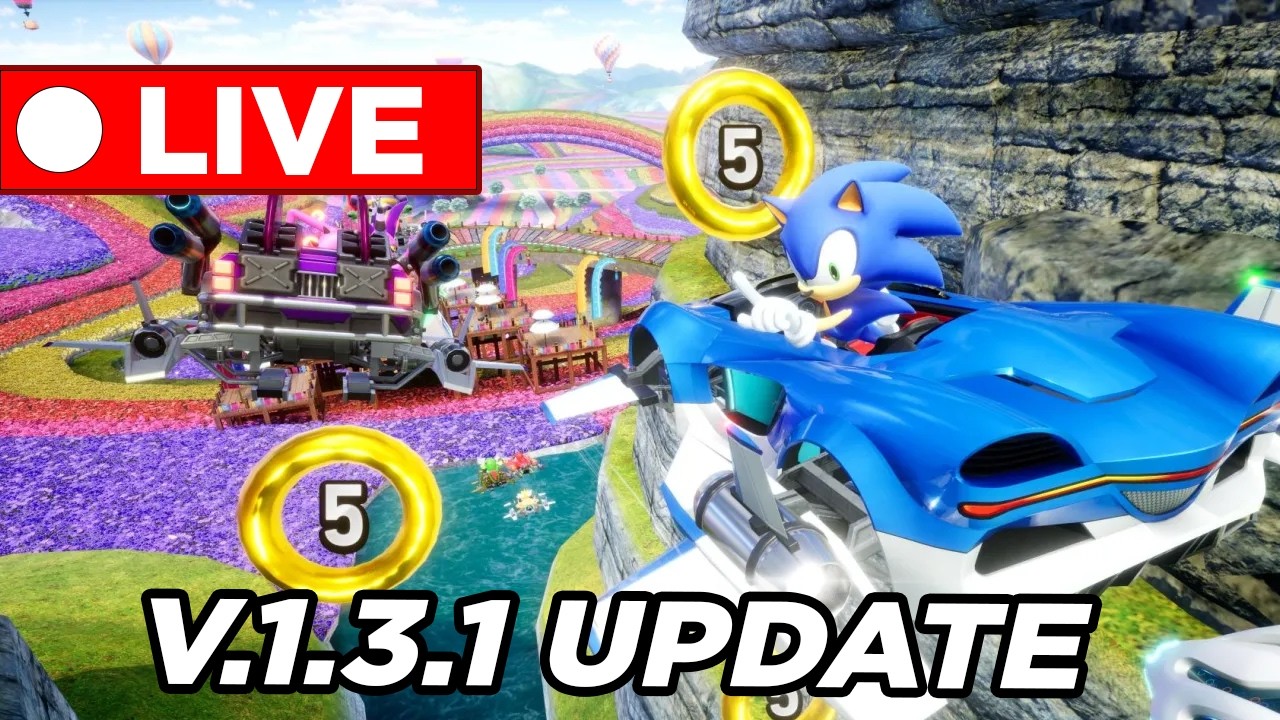 🔴LIVE🔴 NEW V.1.3.1 Sonic Racing Crossworlds Update DROPPED Lets check it out & RACE Vs. Viewers