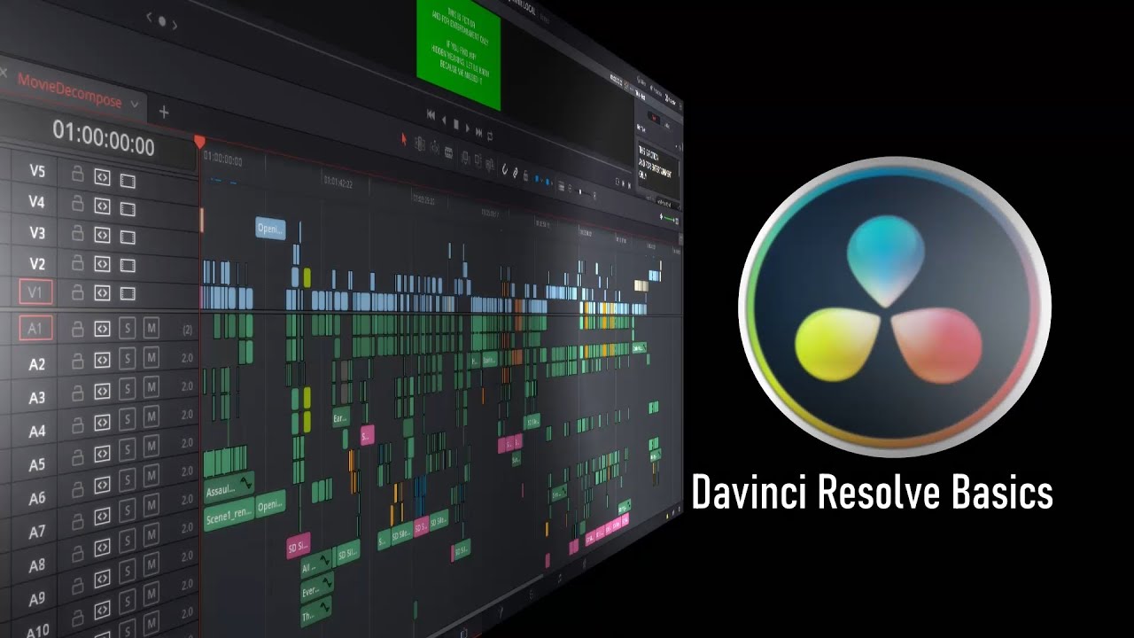 Основы Davinci Resolve: режим обрезки и редактирования