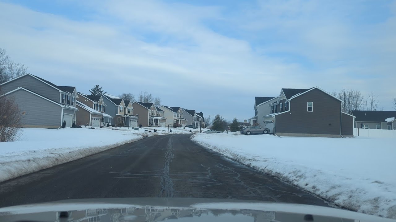 DRIVING AROUND THE SUBURBS TOWN OF CLAY NEW YORK 