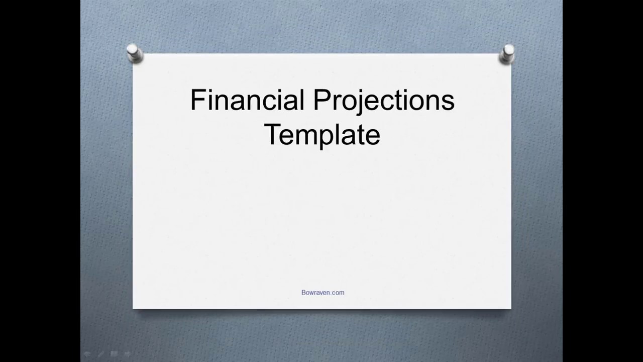 Financial projections template