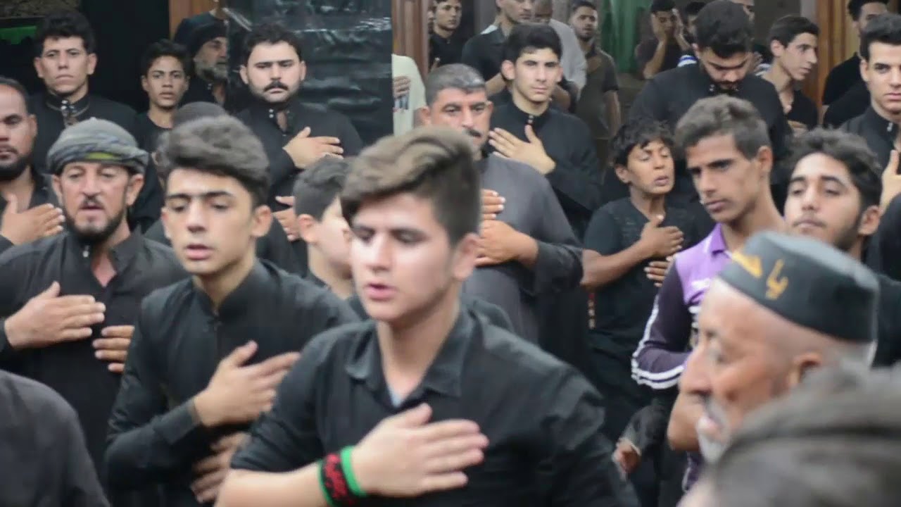 نزلة مجلس العزاء ( جامع الازهر)موكب اهالي ناحية شيخ سعد.محافظة واسط الليلة_السادسة